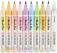 Brushpen Talens Ecoline set á 10 stuks pastel-2