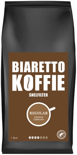 Koffie Biaretto snelfiltermaling regular 1000 gram