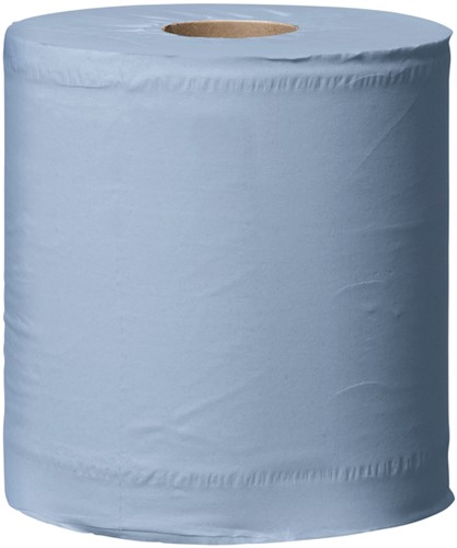 Poetspapier Tork Wiping Plus M2 Centerfeed 2-laags 157m blauw 128207-2