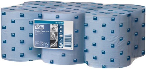 Poetspapier Tork M2 Plus Advanced 2-laags 158m blauw 128207-3