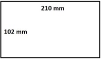 Labeletiket IEZZY Zebra 3005093 102x210mm 76mm wit permanent 640 stuks-2