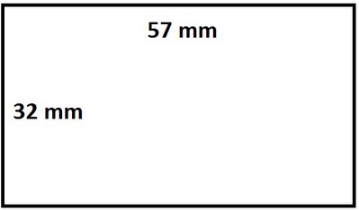 Labeletiket IEZZY Zebra 800262-125 57x32mm 25mm wit permanent 2100 stuks-3