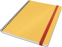 Notitieboek Leitz Cosy B5 160blz 100gr spiraal lijn geel-1