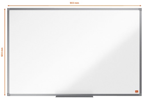 Whiteboard Nobo Essence Magnetisch 60x90cm staal-1