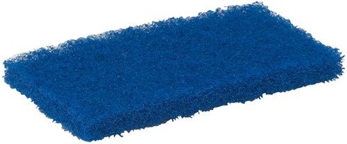 Schuurspons Vikan medium 125x245x23mm blauw nylon