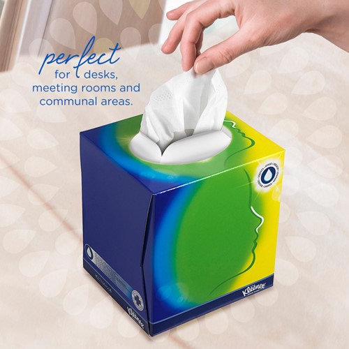 Facial tissues Kleenex kubus 3-laags 56vel wit 8825-3