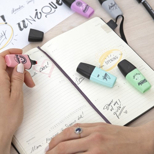 Markeerstift STABILO BOSS mini Pastellove assorti etui à 5 stuks-3