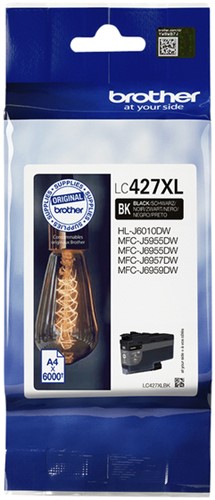 Inktcartridge Brother LC-427XLBK zwart