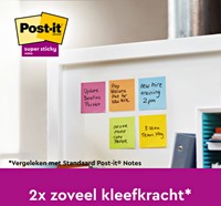 Memoblok Post-it Z-Notes R330 Super Sticky 76x76mm Soulful 6 stuks-3