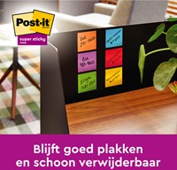 Memoblok Post-it 654 Super Sticky 76x76mm Playful 6 stuks-3