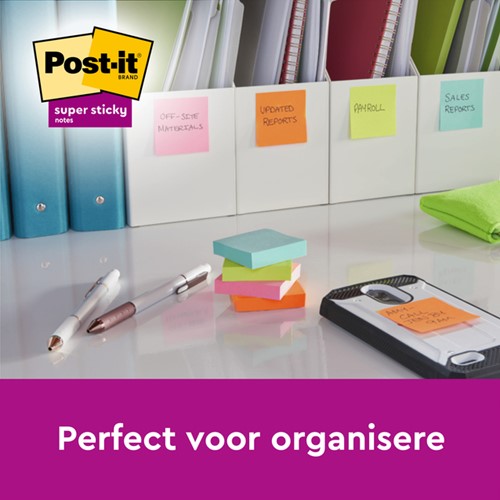 Memoblok Post-it 654 Super Sticky 76x76mm Soulful 6 stuks-3