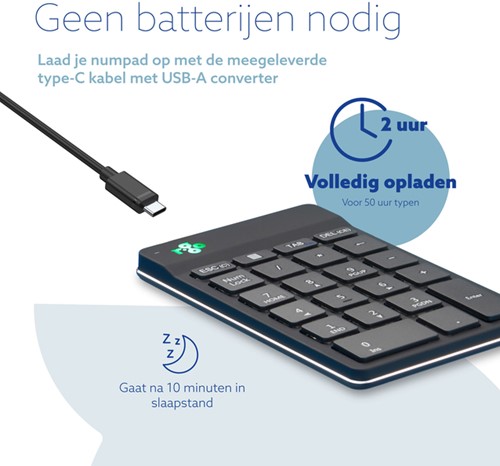 Toetsenbord R-Go Ergonomisch Numpad Break Wireless-3