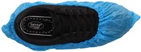 Schoenovertrek CMT 40mu geruwd maat 36-46 CPE blauw 100 stuks-2