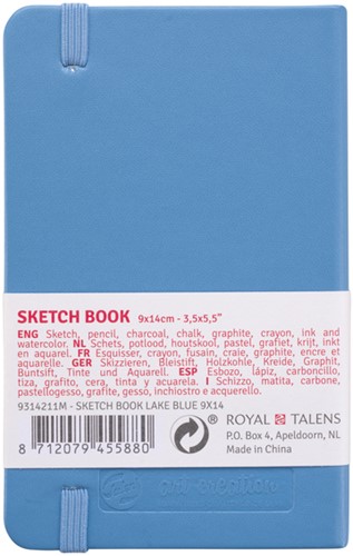 Schetsboek Talens Art Creation 80 witte vellen 140gr 90x140mm lichtblauw-2