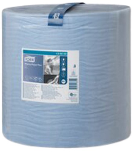 Poetspapier Tork W1 Plus Premium 2-laags 1500vel blauw 130050