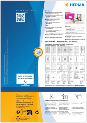 Etiket HERMA 10779 66x33.8mm wit 1920stuks-2