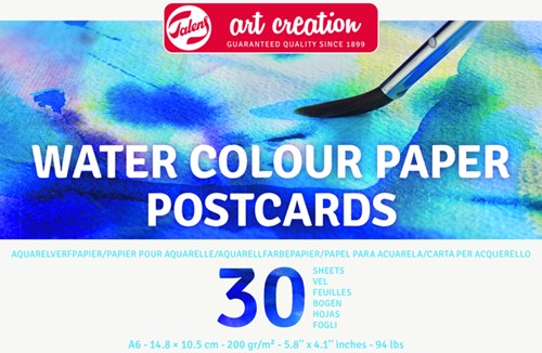 Aquarelverfpapier Talens Art Creation 30 witte vellen 200gr 148x105mm blauw