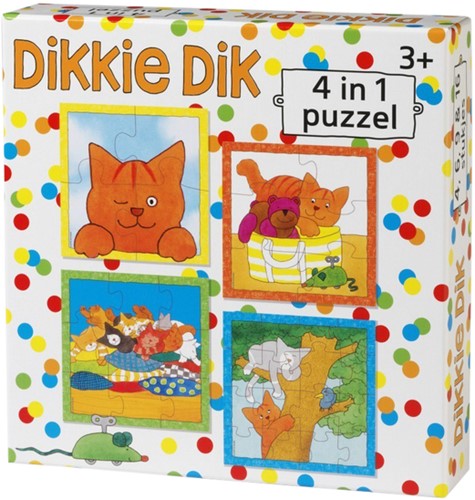 Puzzel Dikkie Dik 4 in 1