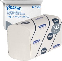 Handdoek Kleenex Ultra i-vouw 2-laags 215x415mm 30x94vel wit 6772