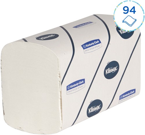 Handdoek Kleenex Ultra i-vouw 2-laags 215x415mm 30x94vel wit 6772-2