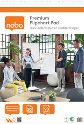 Flipoverpapier Nobo Premium 60x85cm dubbelzijdig plano 2x 50vel