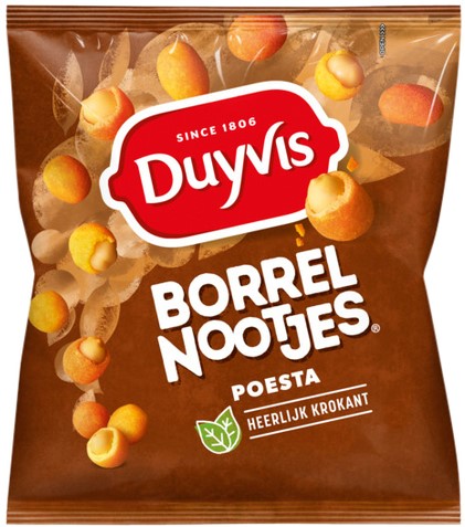 Borrelnootjes Duyvis poesta zak 275gr