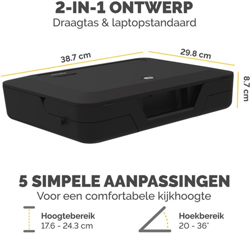 Laptopstandaard Draagtas Fellowes Breyta zwart-4