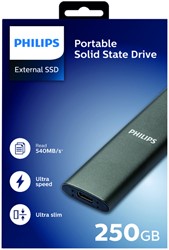 SSD Philips externe 250GB USB-C Grijs