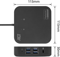 Dockingstation ACT USB-C Dual Monitor met Power Delivery-1