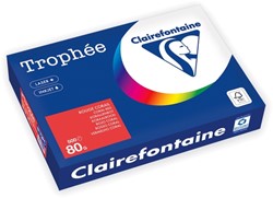 Kopieerpapier Trophée A4 80gr koraalrood 500 vel