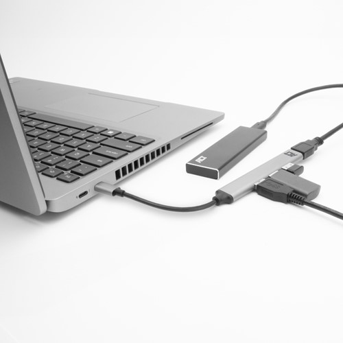 Hub ACT USB-C 3x USB-A 2.0 en 1x USB-A 3.0-2