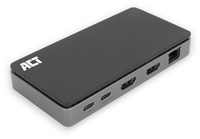 Dockingstation ACT USB-C 4K MST voor 2 HDMI monitoren