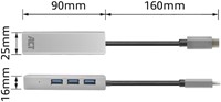 Hub ACT USB-C 3.0 3x USB-A Gigabit ethernet-3