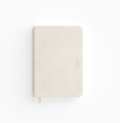 Notitieboek de KEMPEN Cotton Vanilla 110x160mm blanco 160 pagina's 90gr wit