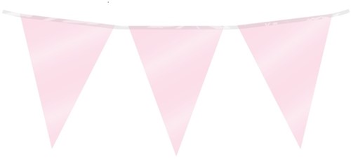 Party Flag Foil Baby Pink