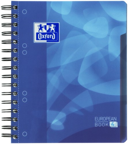 Projectboek Oxford School A5+ lijn 6-gaats 240 pagina's 80gr blauw