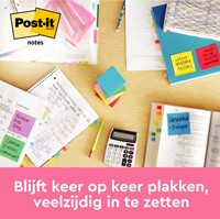 Memoblok Post-it 654 76x76mm neon groen 100 vel-2