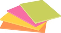 Memoblok Post-it 6445 Super Sticky 152x101mm assorti 4 stuks-2