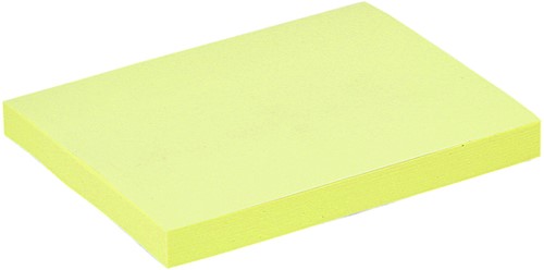 Memoblok Quantore 76x101mm geel 100 vel