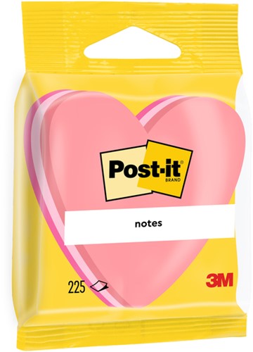 Memoblok Post-it Vormen 2007 70x70mm kubus hart roze-2