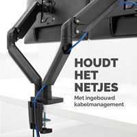 Monitorarm Fellowes Platinum Series dubbel horizontaal-3