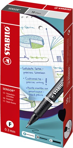 Fineliner STABILO Sensor 189/40 fijn rood-2