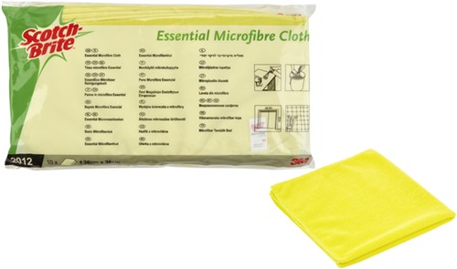 Microvezeldoek Scotch-Brite Essential 360x360mm geel-1