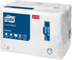 Lunchservet Tork Universal 1/8 vouw 1-laags 325x325mm 500vel wit 509308