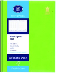 Agenda 2025 Ryam Weekplan Weekend Desk Lazio 7dagen/2pagina's assorti