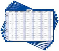 Jaarplanner 2025 Legamaster 90x60cm horizontaal gelamineerd Engelstalig-2