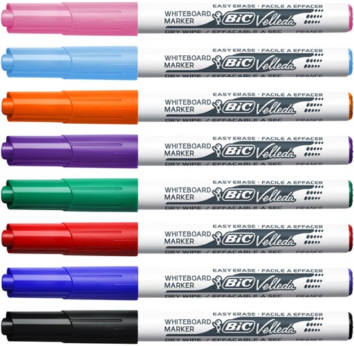 Whiteboardmarker Bic Velleda 1741 rond medium zwart-4