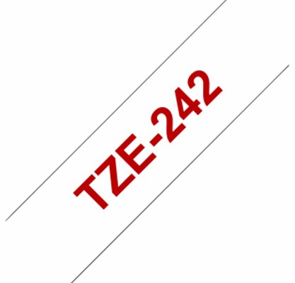 Labeltape Brother P-touch TZE-242 18mm rood op wit-1