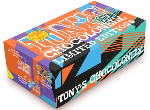 Chocoladeletter Tony's Chocolonely wit S 180gr-3