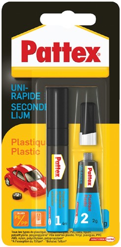 Secondelijm Pattex all plastic tube 2gram op blister